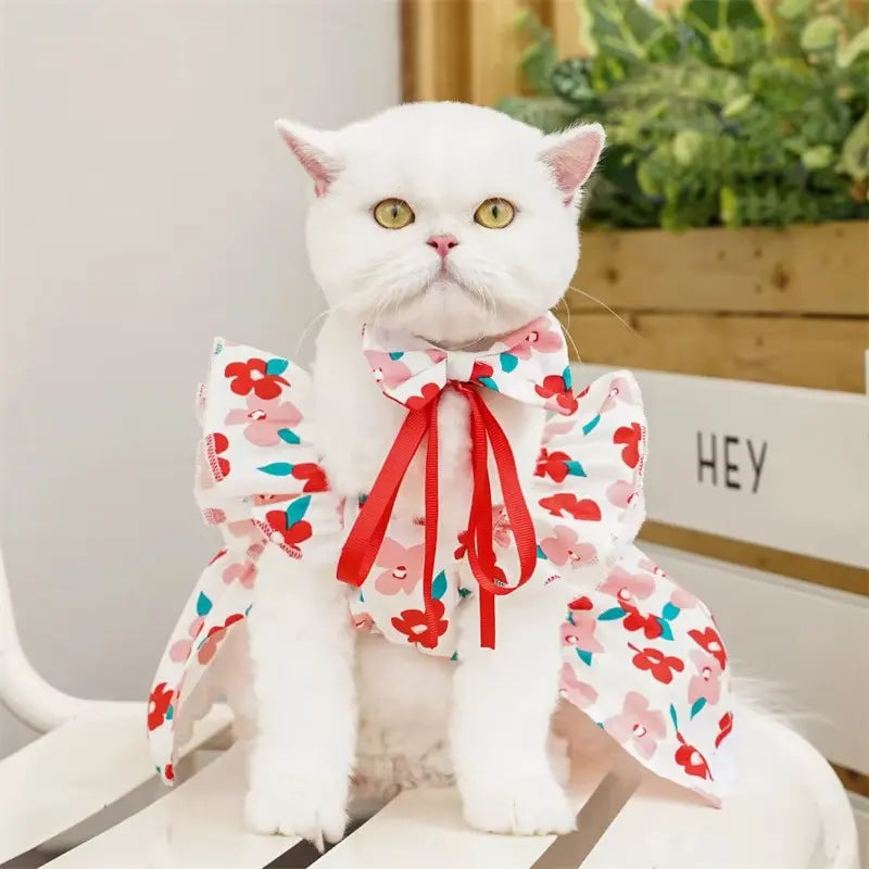 Red Flower Evcil Hayvan Kıyafeti Petivio
