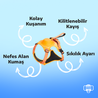 Kilitlenebilir Gövde Tasması (Kedi / Köpek) Petivio